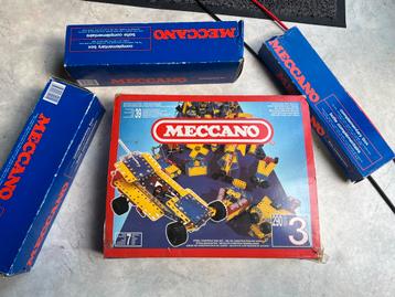 Lot vintage MECCANO année 80 - Set 3 + Autres boîtes beschikbaar voor biedingen