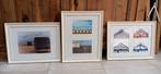 3 cadres ikea photos cabines de plage, Ophalen, Gebruikt, Hout