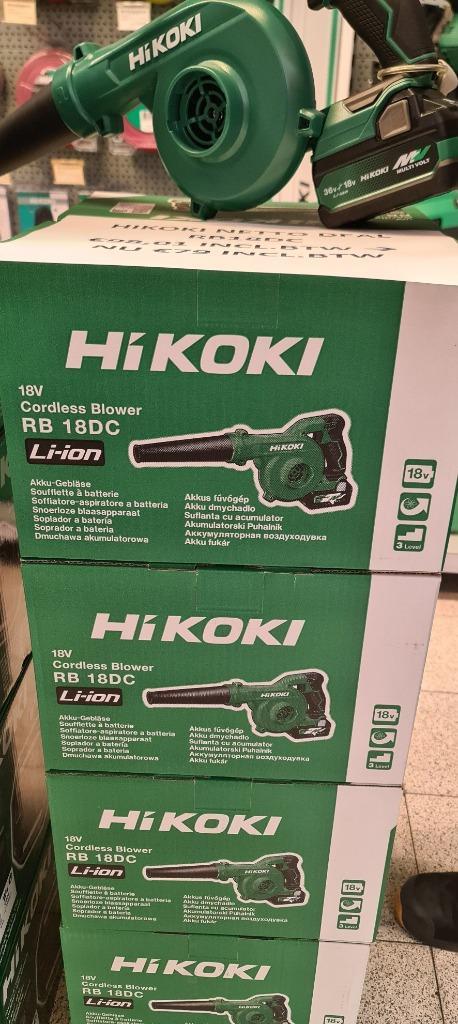 compacte nieuwe hikoki rb18dc blazer, Tuin en Terras, Bladblazers, Nieuw, Accu, Ophalen of Verzenden