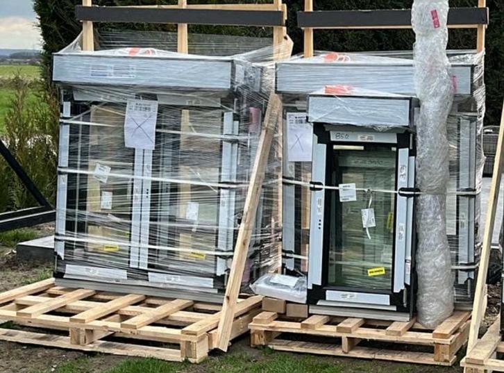 Nieuw chassis, Doe-het-zelf en Bouw, Glas en Ramen, Nieuw, Gevelraam of Ruit, 120 tot 160 cm, 80 tot 120 cm, Dubbelglas, Ophalen