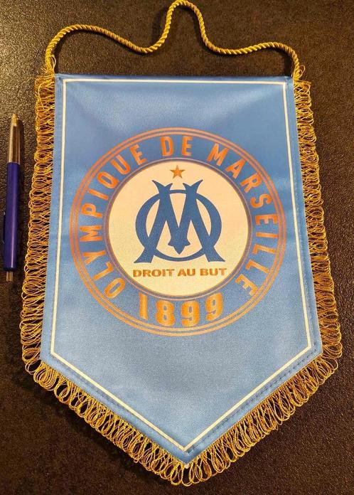 sublieme vintage vaandel Olympique de Marseille, Diversen, Vlaggen en Wimpels, Zo goed als nieuw, Ophalen of Verzenden
