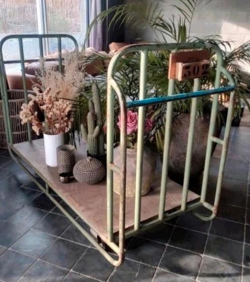 Industriële bijzettafel plantenkar rek transportkar deco kar, Doe-het-zelf en Bouw, Transportwagens, Transportkar, Ophalen of Verzenden