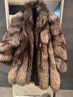 Mooie pelse damesmantel in zilvervos. In zeer goede staat!, Kleding | Dames, Jassen | Winter, Maat 42/44 (L), Zo goed als nieuw