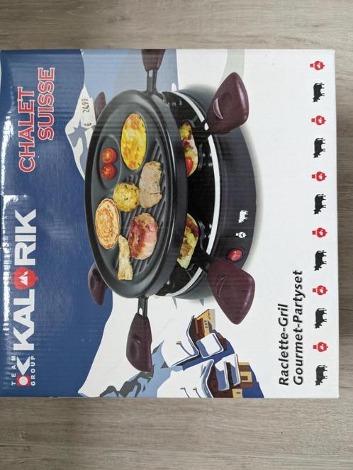 Kalorik - Raclette/grill/pannenkoekpan - 800 W, Elektronische apparatuur, Gourmetstellen, Nieuw, 4 t/m 7 personen, Ophalen of Verzenden