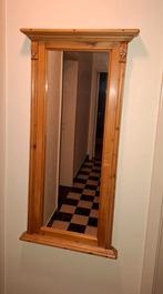 Spiegel met grenen omkadering., Huis en Inrichting, Woonaccessoires | Spiegels, Ophalen