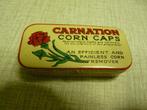 Boite métal Carnation Corn Caps 6x2.8x1.2 cm, Collections, Comme neuf, Autres marques, Enlèvement ou Envoi, Autre