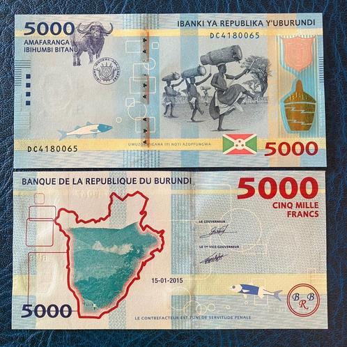 Burundi - 5.000 Francs 2015 - Pick 53 - UNC, Timbres & Monnaies, Billets de banque | Afrique, Billets en vrac, Burundi, Enlèvement ou Envoi