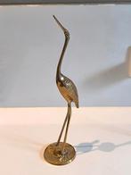 Kraanvogel in messing, Ophalen of Verzenden