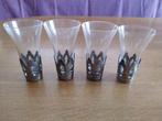 Set van 4 kleine glazen - verwijderbare metalen houder, Ophalen
