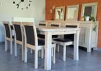 Massief eiken eetkamer:, Huis en Inrichting, Ophalen, Zo goed als nieuw, Landelijke stijl, 4 tot 6 stoelen