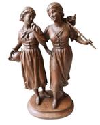 Ernest Rancoulet "2 dames" sculptuur, Antiek en Kunst, Kunst | Beelden en Houtsnijwerken, Ophalen