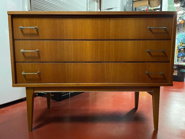 Vintage ladekast in teakhout jaren '60/ '70, Antiek en Kunst, Antiek | Meubels | Kasten, Ophalen