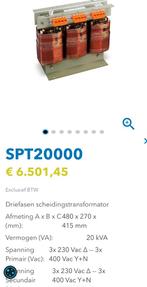 Driefase scheidingstransformator, Ophalen, Nieuw, Overige typen
