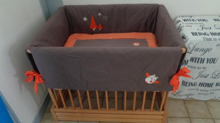 kinderpark opplooibaar van Quax met bekleding., Kinderen en Baby's, Babyparken, Zo goed als nieuw, Rechthoekig, In hoogte verstelbaar