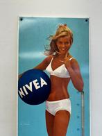 Ancien panneau d'affichage/thermomètre NIVEA, Utilisé, Enlèvement ou Envoi, Panneau publicitaire