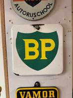 BP emaille reclamebordje, Verzamelen, Ophalen of Verzenden, Gebruikt, Reclamebord