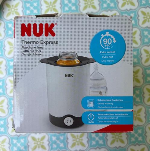 NUK thermo express flessenwarmer, Enfants & Bébés, Aliments pour bébé & Accessoires, Comme neuf, Chauffe-biberons et petits pots