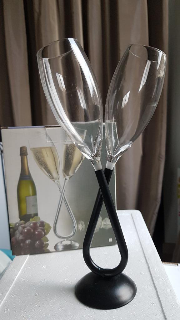 Dubbel champagneglas, Ophalen, Nieuw, Overige typen