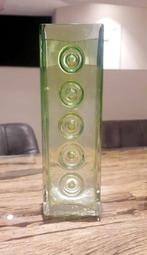 Vase en bloc de verre brutaliste space age 1960, Enlèvement ou Envoi