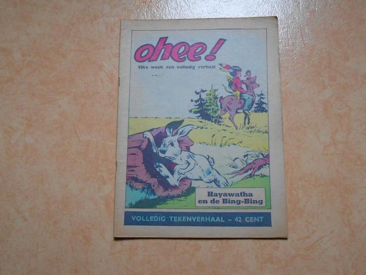 ohee 28b Hayawatha en de Bing-Bing 1963 1 ste druk. Nederlan, Boeken, Stripverhalen, Zo goed als nieuw, Eén stripboek, Ophalen of Verzenden