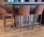 Nieuw (Merk: Pottocco barkrukken)4 stuks leer Design, Huis en Inrichting, Barkrukken, Ophalen, 60 tot 90 cm, Nieuw, Leer