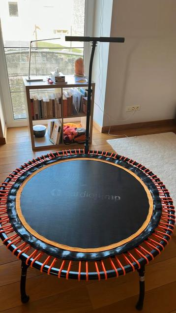 MINI TRAMPOLINE CARDIOJUMP CJ-FT-125, 125 cm Orange/noir, Enlèvement ou Envoi, Comme neuf, Noir, Matériel