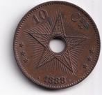 10 Centimes 1888 Congo Vrijstaat, Ophalen of Verzenden, Losse munt, Overige landen