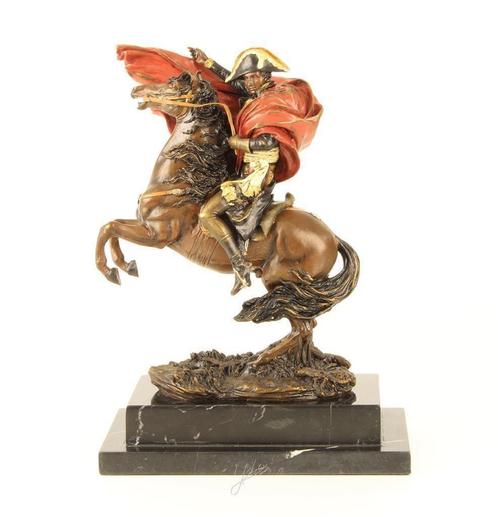 Napoleon, paard ,deco , brons, Antiquités & Art, Art | Sculptures & Bois, Enlèvement ou Envoi