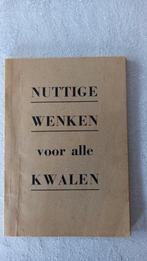 Oud boekje met nuttige wenken voor alle kwalen, Gelezen, Ophalen of Verzenden