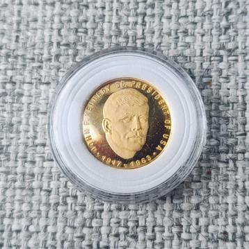 Gouden proof medaille John F. Kennedy 1963 beschikbaar voor biedingen