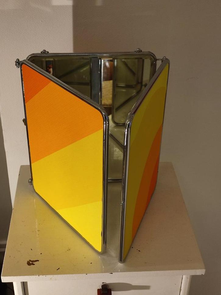 Miroir barbier triptyque vintage, Maison & Meubles, Lampes | Appliques, Enlèvement