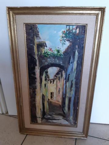 Peinture G. Alvares - huile sur toile beschikbaar voor biedingen