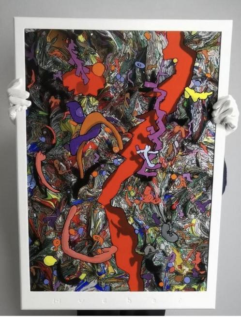 Lovebyhueber nr 66 ( love), Antiek en Kunst, Kunst | Schilderijen | Abstract, Ophalen of Verzenden