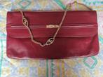 Pochette SCEPI en cuir bordeaux, Sac à bandoulière, Utilisé, Rouge, Enlèvement ou Envoi