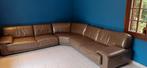 Grand salon d'angle en vrai cuir, Maison & Meubles, Canapés | Salons, Banc d'angle, Quatre personnes ou plus, Enlèvement, Utilisé