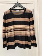 Mooi gestreepte trui met lange mouwen DAMART. Large. Z.g.st, Bruin, Maat 42/44 (L), Ophalen of Verzenden, Zo goed als nieuw