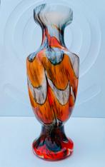 Carlo Moretti Xl vaas (Italy/70’s), Huis en Inrichting, Oranje, Ophalen of Verzenden, Minder dan 50 cm, Glas