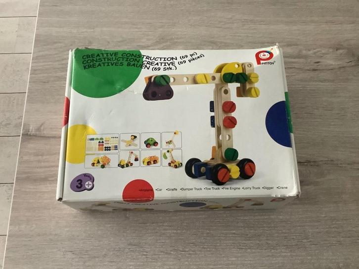 Houten creatieve construction speelgoed set, Kinderen en Baby's, Speelgoed | Educatief en Creatief, Zo goed als nieuw, Puzzelen