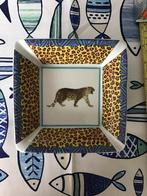 Luipaard asbak porselein, Ophalen of Verzenden