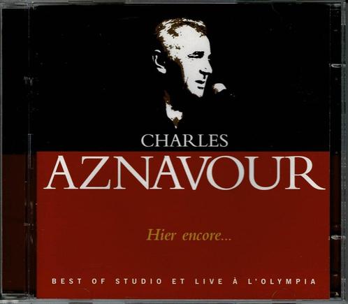 2CD Charles Aznavour - Hier encore... Best of studio & live, Cd's en Dvd's, Cd's | Franstalig, Zo goed als nieuw, Ophalen of Verzenden