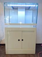 Design Aquarium met glazen onderkast 80x40x50, Animaux & Accessoires, Poissons | Aquariums & Accessoires, Enlèvement, Utilisé