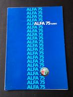 Brochure de l'Alfa Romeo 75 Turbo, Livres, Autos | Brochures & Magazines, Enlèvement ou Envoi, Alfa Romeo