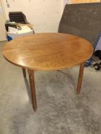 Stevige rustieke houten tafel (uittrekbaar), 100 à 150 cm, 100 à 150 cm, Rustiek, Rond