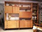 Vrijstaand Hans J. Wegner RY100 retro wandmeubel, jaren 60, Ophalen, 250 tot 300 cm, Gebruikt, 200 cm of meer
