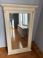 Spiegel met wit houten frame, Antiek en Kunst, Ophalen