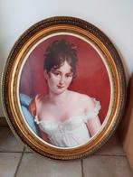 Oude ovale kader met portret, Antiquités & Art, Art | Peinture | Classique, Enlèvement