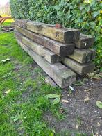 Treinbilzen, Tuin en Terras, Palen, Balken en Planken, Ophalen, Gebruikt, Hardhout, 180 tot 250 cm