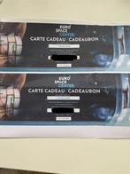 Carte cadeau Eurospace center, Tickets en Kaartjes, Twee personen, Cadeaubon, Arrangement, Pretpark
