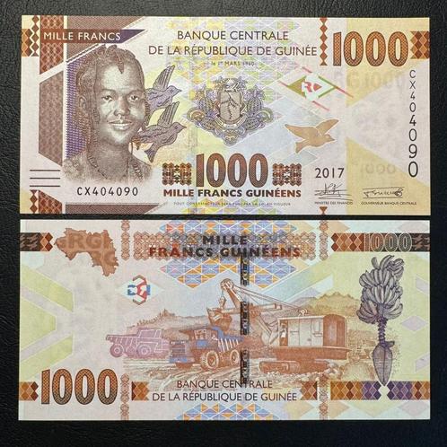 Guinee - 1.000 Francs 2017 - P NIEUW - UNC - 701, Postzegels en Munten, Bankbiljetten | Afrika, Los biljet, Guinee, Ophalen of Verzenden
