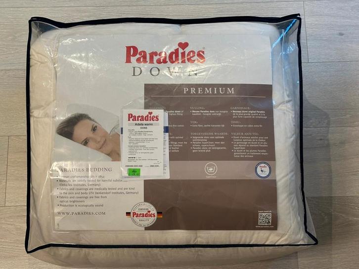 Donsdekbed 260x220 Paradies 100% dons, Maison & Meubles, Chambre à coucher | Linge de lit, Comme neuf, Couverture ou Couette, Deux personnes